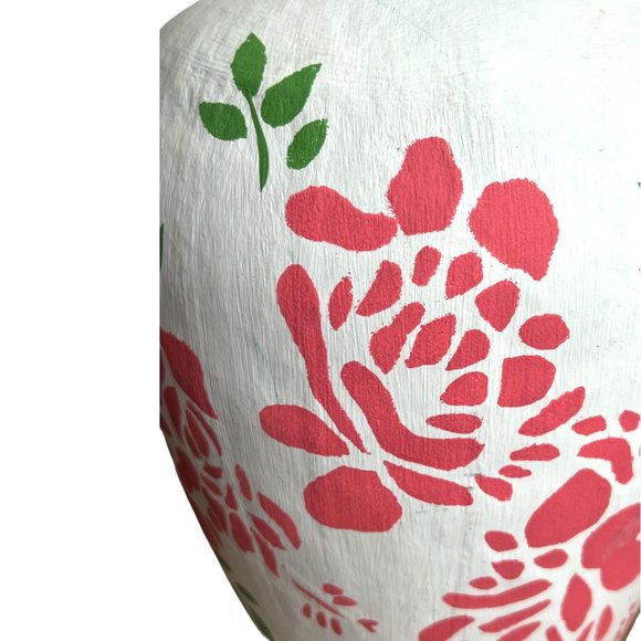 Rare! Vtg Isabelle de Borchgrave Paper-Mache Vase Marshall Fields Glass Insert - Picture 4 of 7